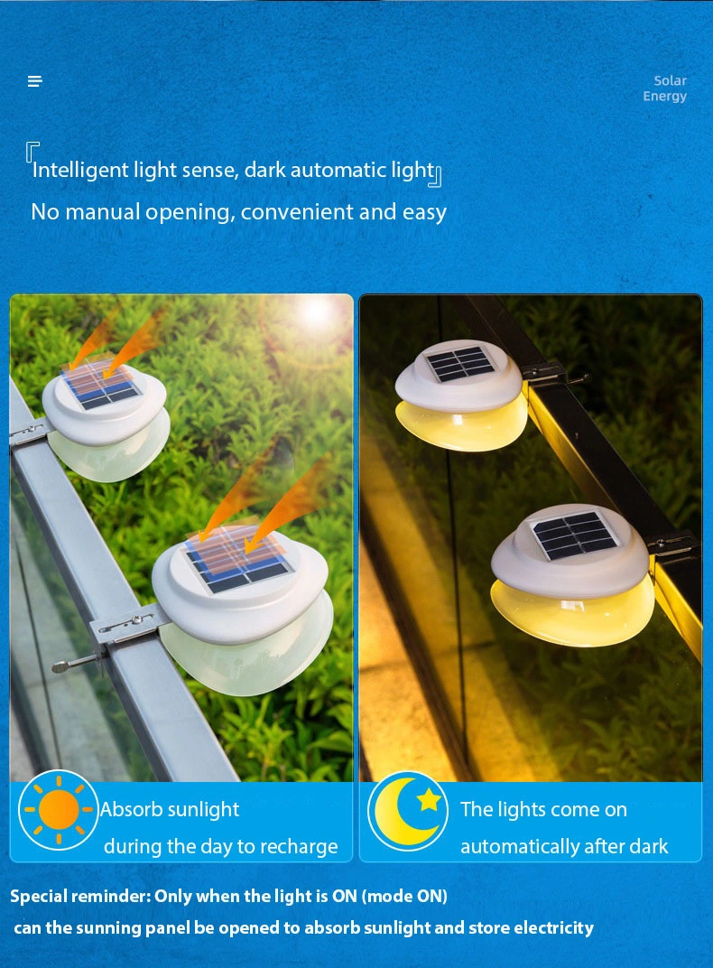 Wireless Outdoor Solar Pathway Light Lawn Light for Gardens