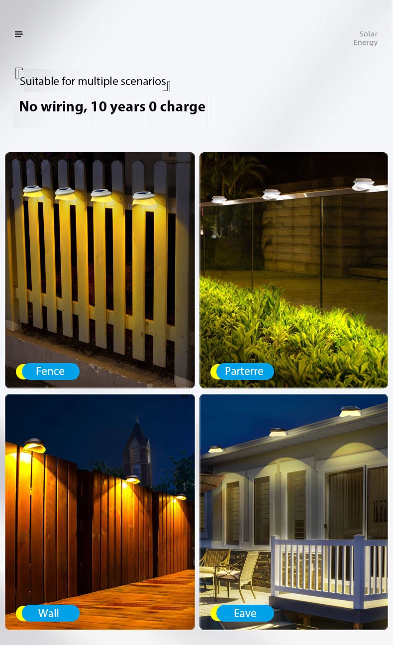Wireless Outdoor Solar Pathway Light Lawn Light for Gardens