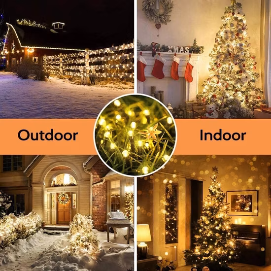 Solar LED Meteor Shower Rain Lights, Outdoor String Lights, Waterproof Garden Lights 50cm 10 Tubes Snow Falling Raindrop Icicle Cascading Light for Holiday Wedd