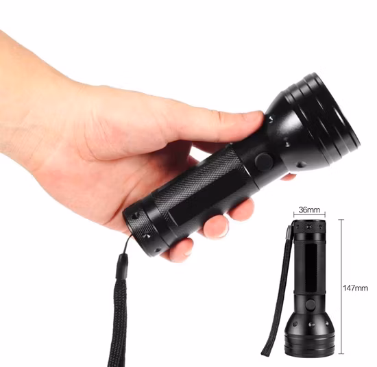 LED Blacklight UV Flashlight LED Torch Light Portable in Stock OEM ODM