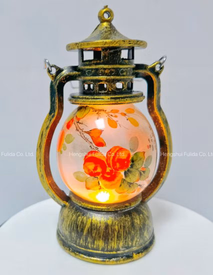 LED Flickering Flameless Candle Mission Lights Candle Holder Lantern