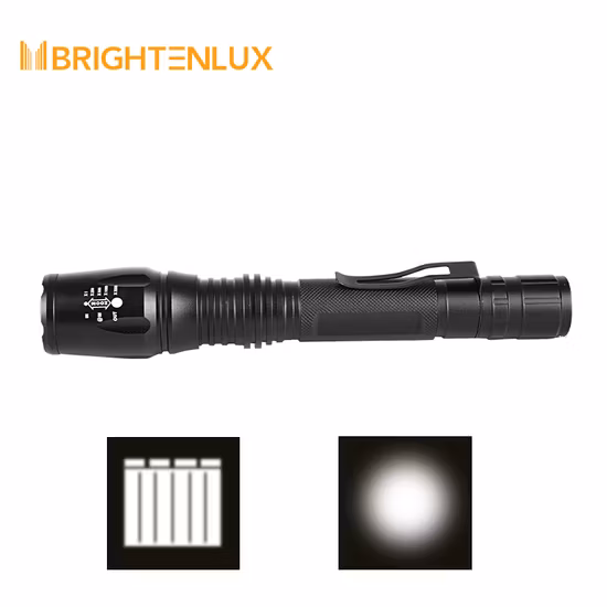 Goldmore 1200lumen USB LED Tactical Flashlight for Rechargeable Zoomable LED Flashlight