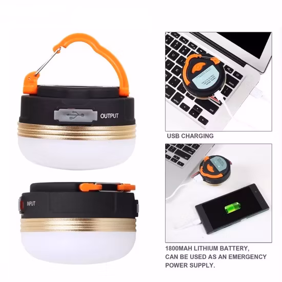 Rechargeable LED Camping Lantern Lamp Outdoor Portable Waterproof Multifunctional LED Camp Lights